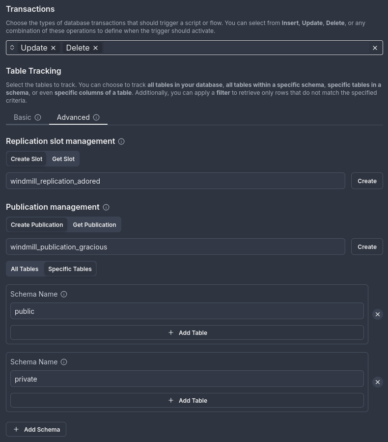Create a custom publication: windmill_publication_illuminating Creating publication example